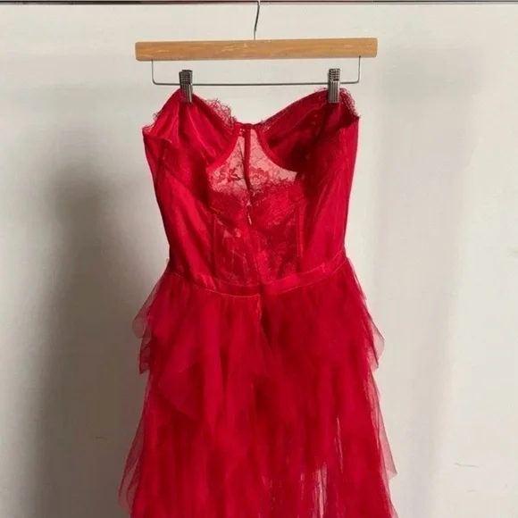 For Love And Lemons Scarlet High Low Dress - Picture 8 of 12